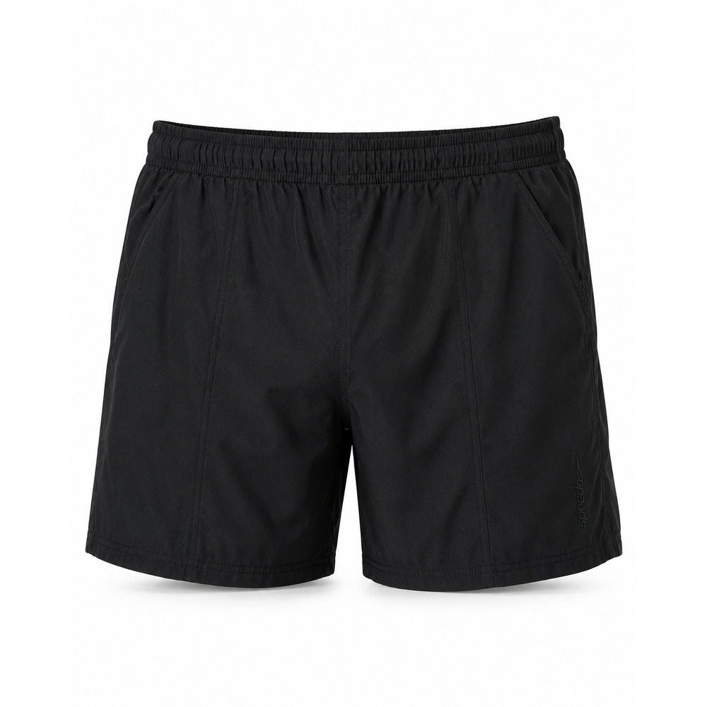 Gorpcore Speedo Swim Trunks Mens XXL Black Solid Athletic Pockets 5in Inseam